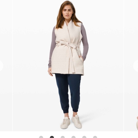 Lululemon Serene Travels Vest in cream (light Ivory) size‎ 8 - Picture 5 of 8